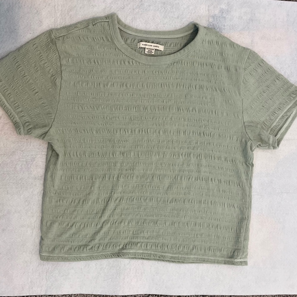 American Eagle Smocked Shirt (Size XS)
